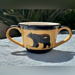 Big Sky Carvers Brushwerks Bear Chili Bowl